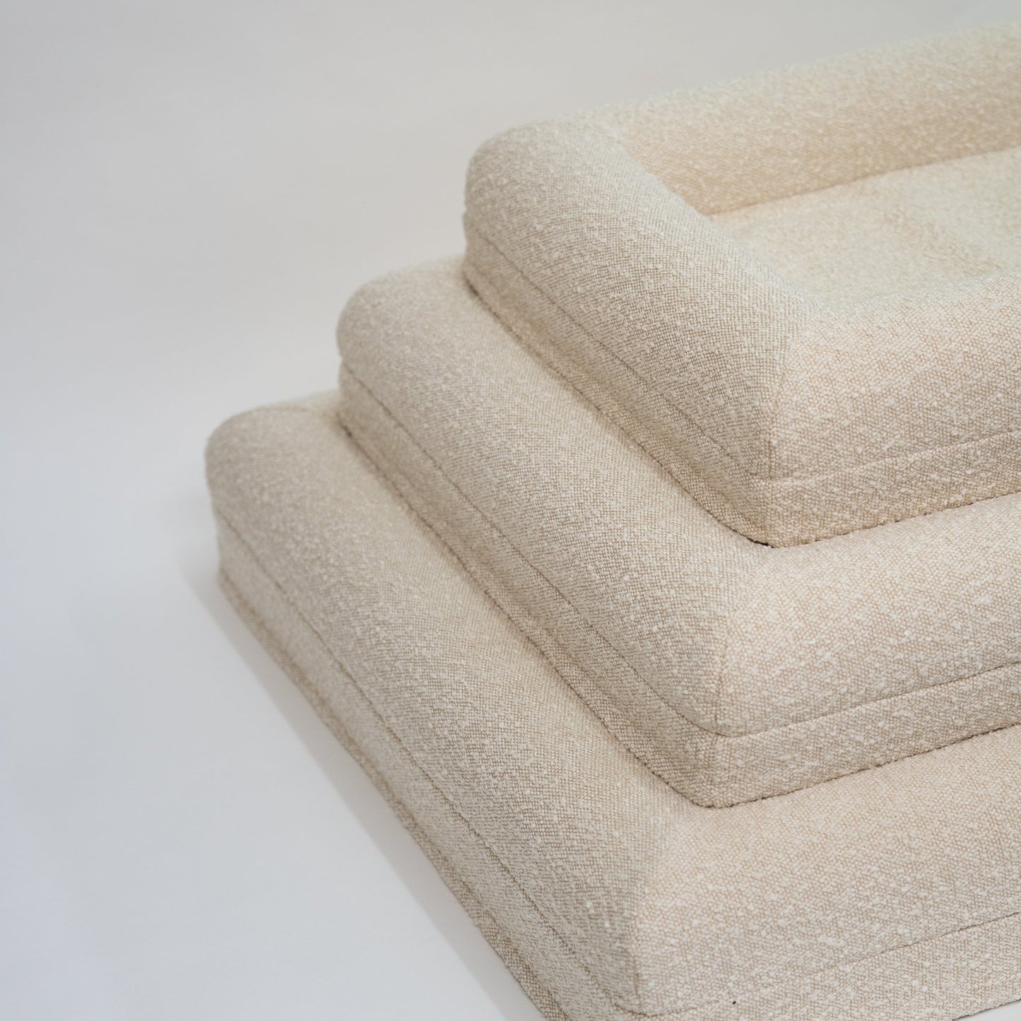Luxury Large dog boucle memory foam nz bed orthopaedic 