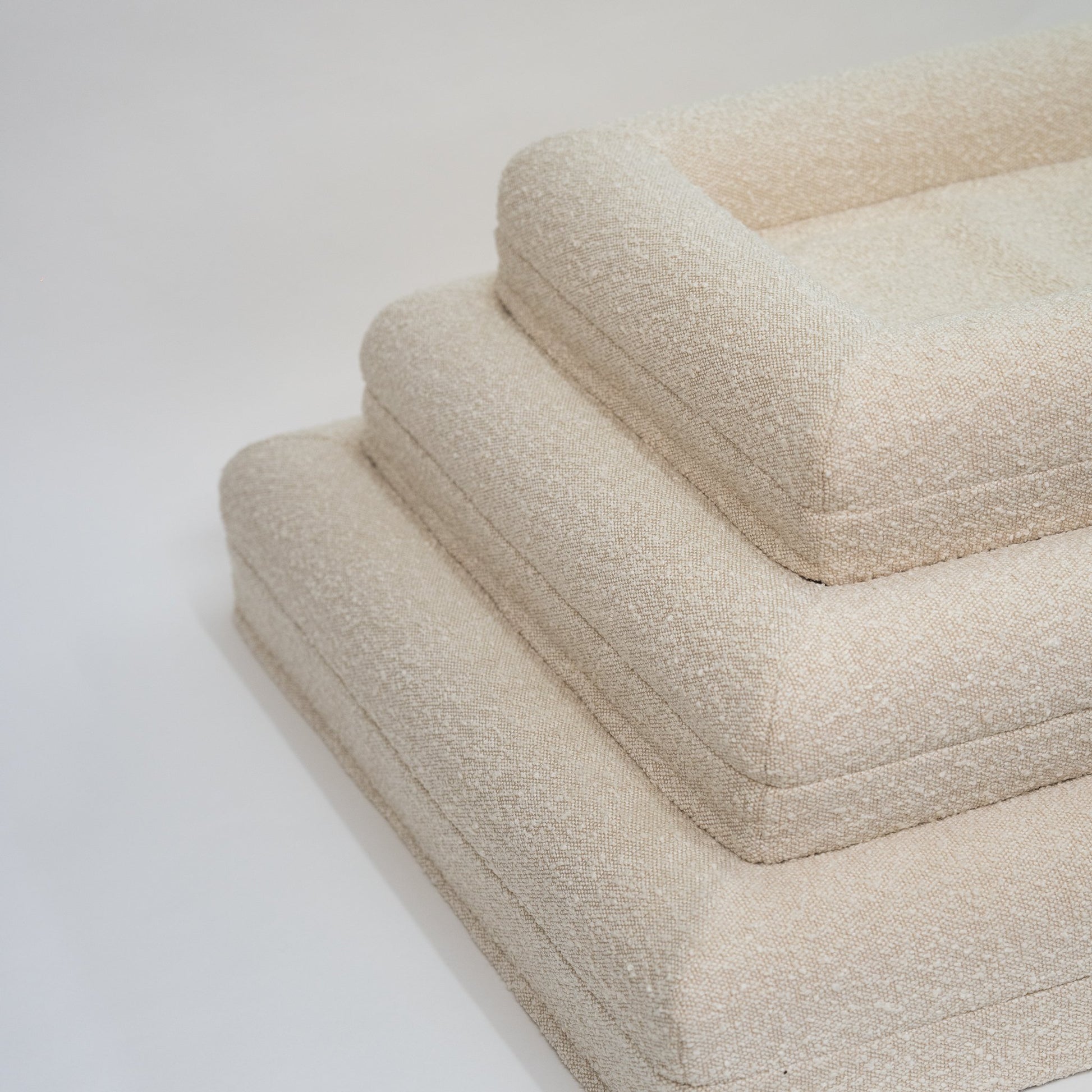 Luxury Large dog boucle memory foam nz bed orthopaedic 